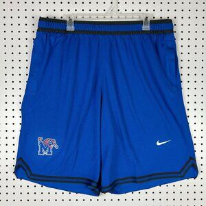 Nike Memphis Tigers Shorts XXL Blue Basketball Team Issued Penny Practice Pocket